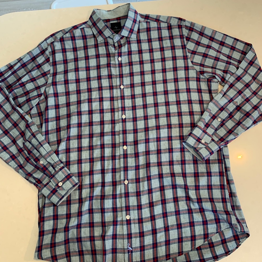 Tailor Byrd Plaid Dress Shirt